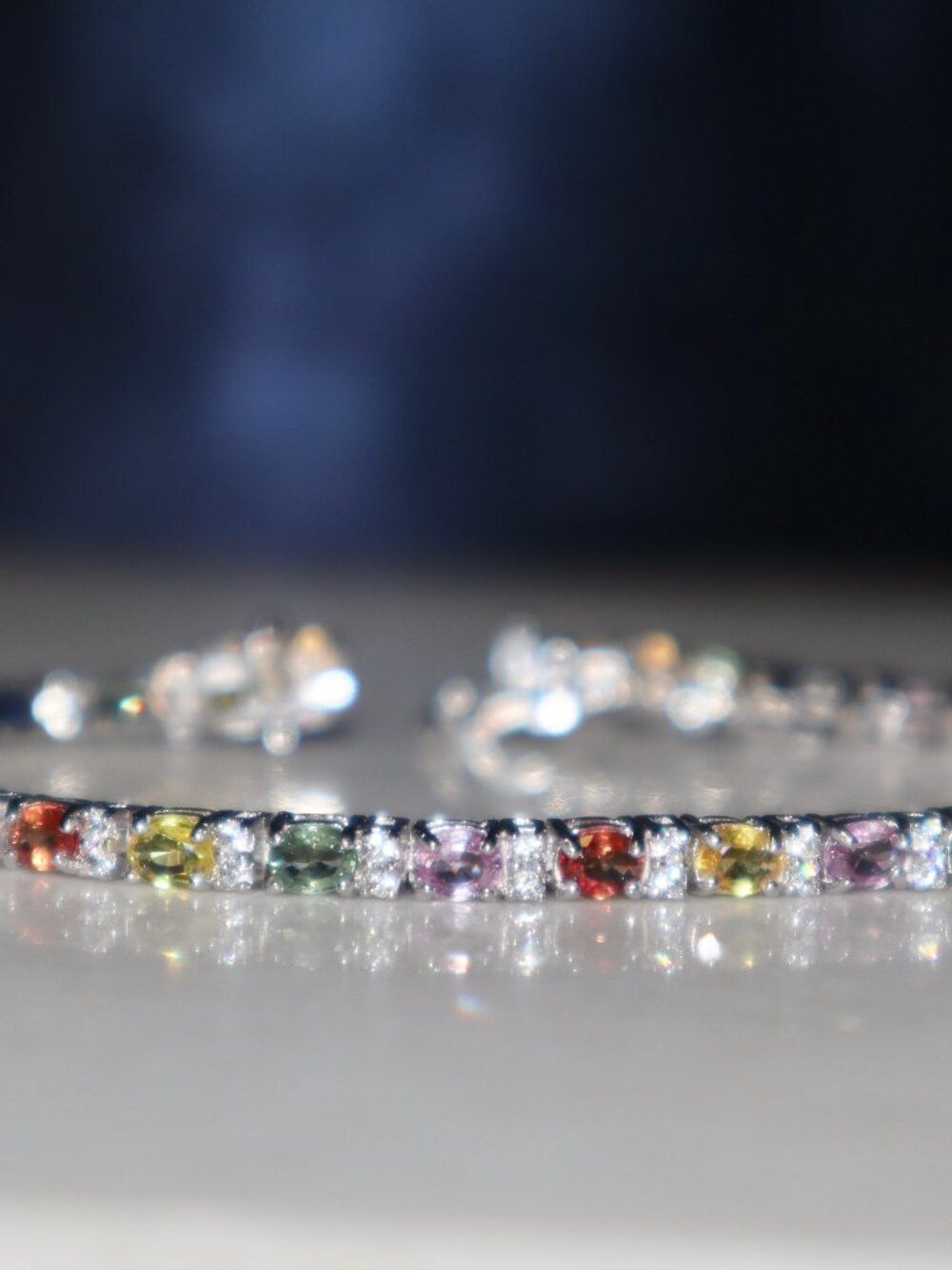 Sterling Silver Gemstone Bracelet